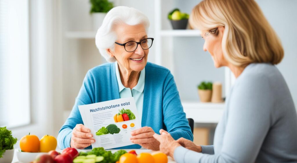 Envelhecimento saudável com nutricionista para idoso